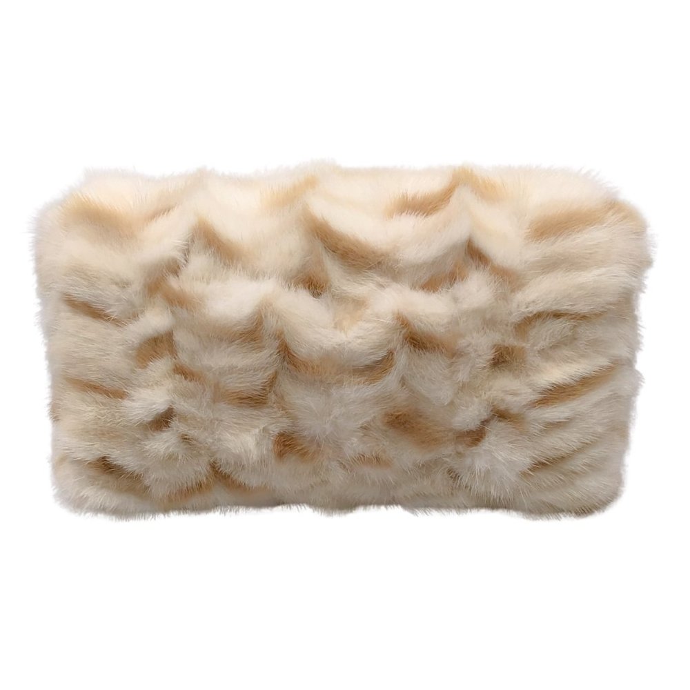 Marc Jacobs Cream Rabbit Fur Clutch - Picture 3 of 10